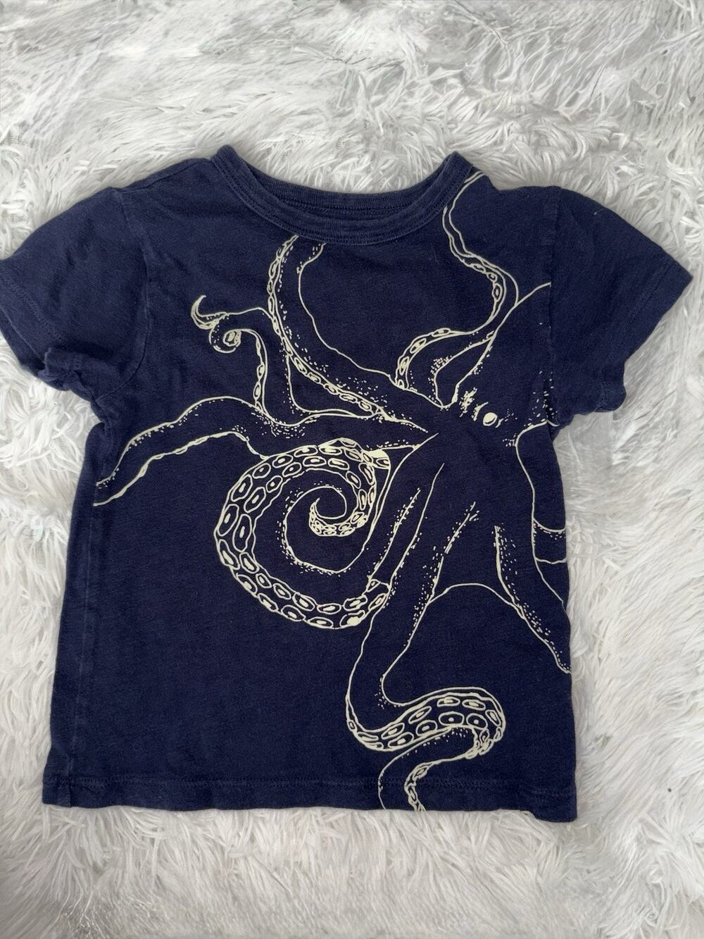 Crewcuts Boys 3 “ Glow In The Dark” Octopus Tee. Cute, Fun